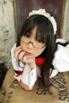 apron chocoball costume dress glasses hairband maid maid_uniform mini_chiyoko rating:Safe score:0 user:nil!