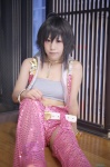 ahoge bodysuit cosplay idolmaster kikuchi_makoto leggings minatomi_saki tubetop rating:Safe score:0 user:nil!