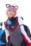 ahoge animal_ears cat_ears cosplay moetan nanami_akua pink_hair tempera_sumi rating:Safe score:0 user:nil!