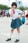 ayase_fuuka blouse cosplay fuyutanshio kneesocks pleated_skirt ribbon_tie school_uniform skirt yotsubato! rating:Safe score:1 user:pixymisa