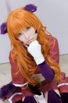 animal_ears bra cat_ears cosplay croptop gloves kanro midriff miniskirt nina_(wazu_wasu) orange_hair skirt tail wazu_wasu rating:Safe score:0 user:pixymisa