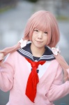cardigan cosplay minko pink_hair sailor_uniform school_uniform tagme_character tagme_series twintails rating:Safe score:0 user:nil!