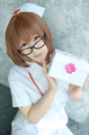 cosplay dress glasses narihara_riku nurse nurse_cap nurse_uniform original stethoscope rating:Safe score:1 user:nil!