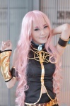 cosplay matsuri_(iii) megurine_luka pink_hair skirt sleeveless_blouse vocaloid rating:Safe score:0 user:nil!
