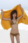 beach bikini lovely_gap ocean sato_rika side-tie_bikini swimsuit towel wet rating:Safe score:0 user:nil!