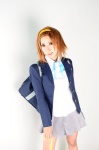 blazer blouse bookbag cosplay hairband k-on! mizuno_shiro orange_hair pleated_skirt school_uniform skirt tainaka_ritsu rating:Safe score:0 user:nil!