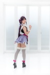 apron cosplay dress gray_legwear hairband love_live!_school_idol_project maid maid_uniform purple_hair suu thighhighs tojo_nozomi twintails zettai_ryouiki rating:Safe score:4 user:nil!