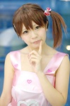 aihara_sakuto cosplay dress hirasawa_yui k-on! side_ponytail rating:Safe score:0 user:nil!