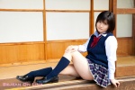 blouse kneesocks koide_mai pleated_skirt school_uniform skirt sweater_vest rating:Safe score:2 user:nil!