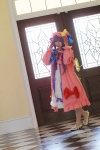 amatsuka_miyu cosplay dress hat patchouli_knowledge purple_hair robe thighhighs touhou rating:Safe score:0 user:nil!