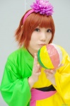 cosplay hairband kanoko nagatsuki pop'n_music red_hair yukata rating:Safe score:0 user:nil!