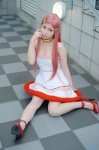 anemone choker cleavage cosplay dress eureka_seven hair_clips momose_riyu pantyhose pink_hair rating:Safe score:2 user:nil!