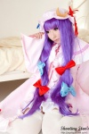 bed cosplay dress hat patchouli_knowledge purple_hair robe saku sweet_garden thighhighs touhou zettai_ryouiki rating:Safe score:0 user:nil!