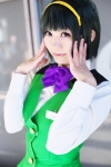 blouse bowtie cosplay green_hair hairband idolmaster michiko otonashi_kotori vest rating:Safe score:1 user:pixymisa