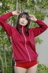 asahina_mikuru buruma chocoball cosplay gym_uniform pantyhose sheer_legwear shorts suzumiya_haruhi_no_yuuutsu track_jacket rating:Safe score:0 user:nil!