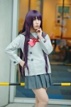bishoujo_senshi_sailor_moon cosplay hino_rei pleated_skirt purple_hair sailor_uniform school_uniform skirt yaya rating:Safe score:2 user:nil!