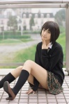 blouse boku_wa_tomodachi_ga_sukunai cardigan cosplay kneesocks mai_(ii) mikazuki_yozora pantyhose pleated_skirt school_uniform skirt tie rating:Safe score:3 user:nil!