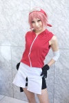 ari cosplay elbow_pads gloves haruno_sakura_(naruto) headband naruto pink_hair shorts rating:Safe score:1 user:nil!