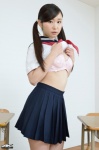 4k-star_279 bra ishikawa_yuumi pleated_skirt sailor_uniform school_uniform shirt_lift skirt twintails rating:Safe score:0 user:nil!