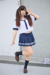 cosplay kneesocks pleated_skirt sailor_uniform school_uniform skirt tagme_character tagme_series twintails yukimura_suzuran rating:Safe score:1 user:nil!