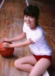 ball basketball buruma gym gym_uniform mizusawa_nako ponytail shorts tshirt rating:Safe score:0 user:nil!
