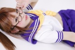 arimura_shion costume glasses pleated_skirt ponytail sailor_uniform school_uniform skirt rating:Safe score:0 user:nil!