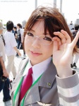 blazer blouse cosplay glasses kusanagi_suito military_uniform namada the_sky_crawlers tie rating:Safe score:2 user:nil!