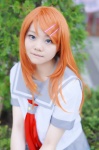 cosplay kousaka_kirino nanahashi_sui orange_hair ore_no_imouto_ga_konna_ni_kawaii_wake_ga_nai pleated_skirt sailor_uniform school_uniform skirt rating:Safe score:0 user:nil!
