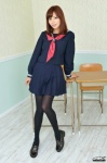 4k-star_110 ando_chihiro black_legwear pantyhose pleated_skirt sailor_uniform school_uniform skirt rating:Safe score:1 user:nil!