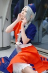 braid cosplay dress hat pantyhose shinobu silver_hair touhou yagokoro_eirin rating:Safe score:0 user:nil!