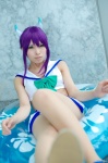 aquarion_evol cosplay croptop hairbow pantyhose pleated_skirt purple_hair sailor_uniform school_uniform skirt suzushiro_mikono uri rating:Safe score:1 user:nil!