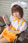apron blouse code_geass cosplay genderswap hairband hazuki_kasei jumper kururugi_suzaku pantyhose waitress waitress_uniform rating:Safe score:0 user:pixymisa