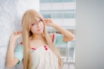 asuna_(sao) blonde_hair blouse braid cosplay neko sword_art_online rating:Safe score:0 user:pixymisa