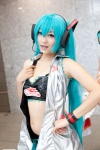 aira aqua_hair cosplay hatsune_miku pleated_skirt skirt thighhighs twintails vocaloid rating:Safe score:0 user:DarkSSA