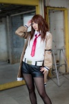 blouse boots cosplay jacket makise_kurisu michiko pantyhose shorts steins;gate tie rating:Safe score:2 user:nil!