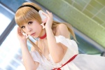 blonde_hair chii_(chobits) chobits cosplay dress miyabi twintails rating:Safe score:0 user:nil!