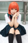 blouse cosplay kneesocks nanami_haruka_(uta_no_prince-sama) orange_hair pleated_skirt school_uniform skirt uri uta_no_prince-sama vest rating:Safe score:4 user:nil!