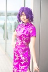 cosplay ganota_no_onna kaieda_kae makabe pantyhose purple_hair qipao rating:Safe score:0 user:nil!