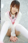 apron blouse cosplay original pantyhose ponytail thighhighs yuu_(ii) rating:Safe score:0 user:nil!