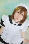 apron cosplay dress hairband hair_clips hirasawa_yui k-on! maid maid_uniform mizore rating:Safe score:0 user:nil!