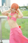 cosplay halter_top maze_bakunetsu_jikuu midriff mill_varna orange_hair skirt tachibana_remika rating:Safe score:0 user:nil!