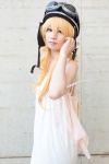 bakemonogatari blonde_hair cosplay dress helmet oshino_shinobu rimo rating:Safe score:0 user:pixymisa