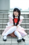 apron cosplay dress hairband maid maid_uniform minatsuki_naru original thighhighs twin_braids zettai_ryouiki rating:Safe score:0 user:nil!