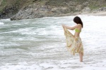 beach bikini_top iwane_ayuko ocean perfume skirt skirt_lift swimsuit rating:Safe score:0 user:nil!