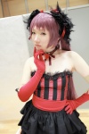beatmania_iidx choker cosplay dress elbow_gloves gloves headdress kishigami_hana mitzuhiro_celica purple_hair twintails rating:Safe score:0 user:pixymisa