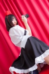 blouse camera cosplay kneesocks miniskirt nagumo_tsubasa shameimaru_aya skirt tokin_hat touhou rating:Safe score:0 user:nil!