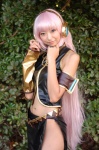 armband blouse cosplay default_costume detached_sleeves headset megurine_luka necoco pink_hair skirt vocaloid rating:Safe score:0 user:pixymisa