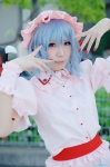 blouse blue_hair cosplay hat remilia_scarlet sakuragi_mui skirt touhou wings rating:Safe score:2 user:nil!