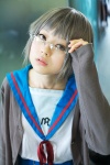 cosplay glasses kanata nagato_yuki silver_hair suzumiya_haruhi_no_yuuutsu rating:Safe score:1 user:darkgray