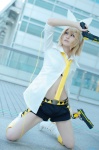 blonde_hair blouse boots cosplay gun hairbow kagamine_rin shorts souki_ryou tagme_song tie vocaloid rating:Safe score:0 user:nil!